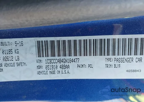 2016 Chrysler 200 Limited Platinum from USA, damaged, VIN 1C3CCCAB4GN184477